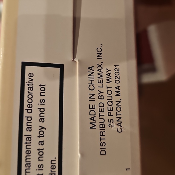 Lemax Dickensvale Christmas Village Porcelain Brick Wall - Picture 5 of 8